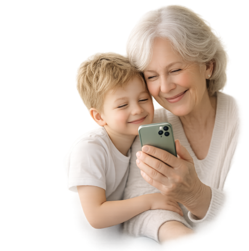 Famille qui regarde un frigo plein pour organiser les recettes de la semaine