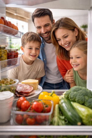 Idées repas semaine famille dans une cuisine familiale moderne avec ZenMenu