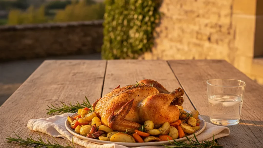 Recette de batch cooking septembre airfryer, plat de poulet et légumes